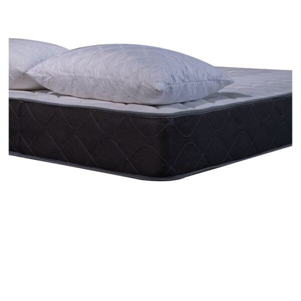 Pack Matelas 2 places Luxe mousse 35kg/m³ – 24 cm avec 2 Oreillers en flocons de mousse à mémoire de forme 50x70cm – Image 2