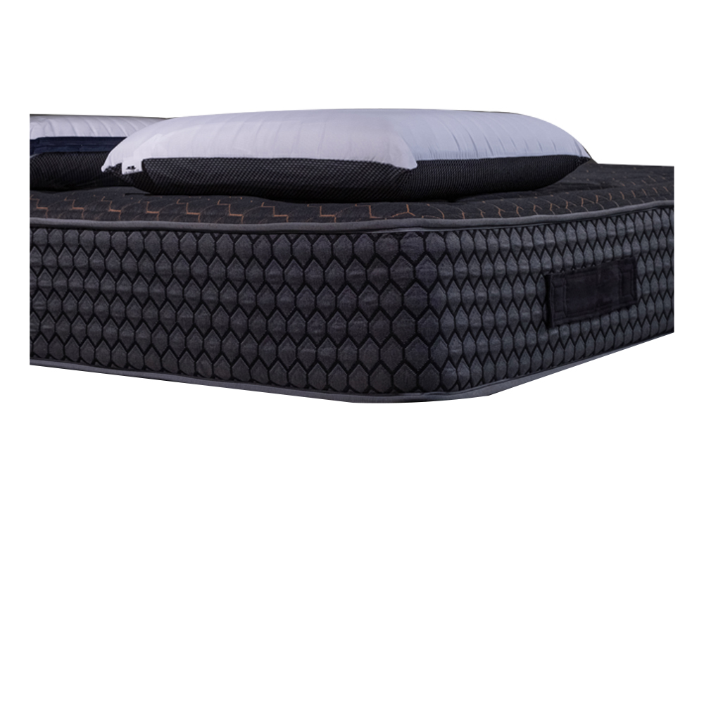 Pack Matelas 1 place Cosmos Black mémoire de forme 50kg/m3 + 12 zones – 28  cm avec 1 Oreiller VISCO 60x60cm – AB MATELAS