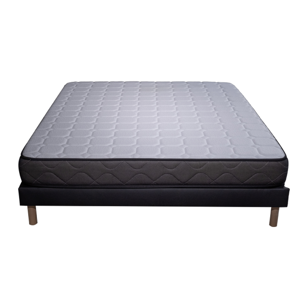 Pack Matelas 1 place Memory mémoire de forme 50kg/m3 – 19 cm avec 1  Oreiller pharmaceutique au Carbone 70x40cm – AB MATELAS