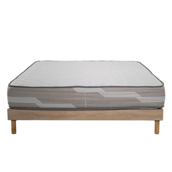 Ensemble Matelas Select – Ressorts 26cm et Sommier en Kit couleur Chêne Clair – Image 2